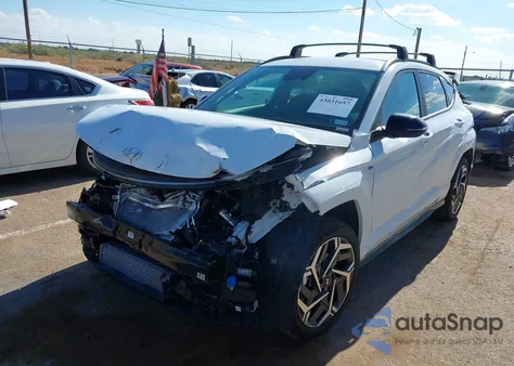 2025 Hyundai Kona N Line S z USA, uszkodzony, nr VIN KM8HB3A35SU240224